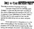 Icon of Once A Year Birthday Party